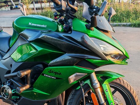 2020 Kawasaki Ninja 1000 SX, зелёный, 1100000 рублей, вид 2