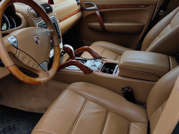 2007 Porsche Cayenne Turbo I Рестайлинг (957), чёрный, 1750000 рублей - вид 8