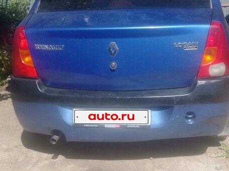 2008 Renault Logan I, синий, 130000 рублей, вид 3