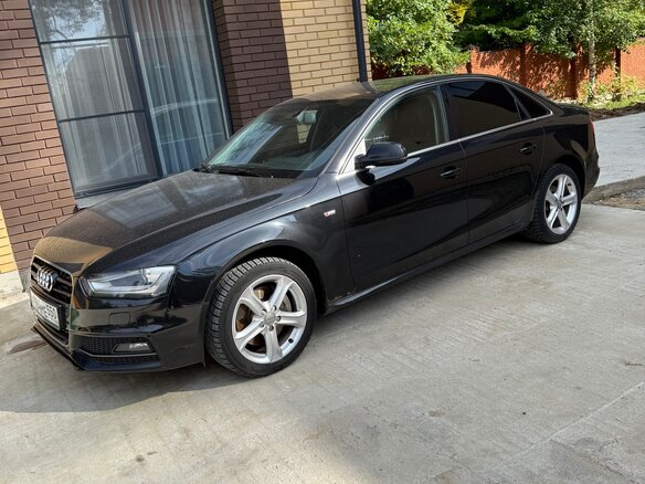 2013 Audi A4 IV (B8) Рестайлинг, чёрный, 1450000 рублей - вид 2