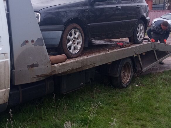 1992 Volkswagen Golf III, чёрный - вид 1