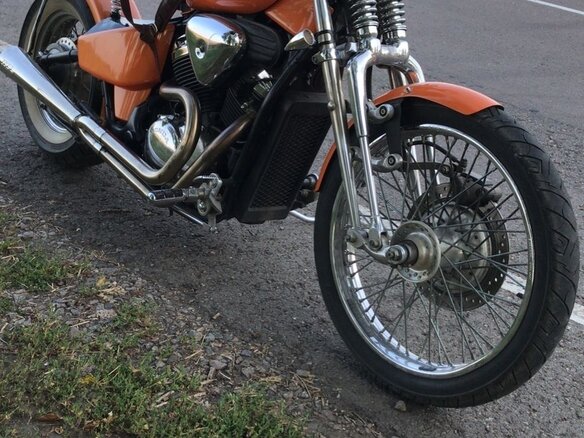 1998 Honda Steed 400, оранжевый, 500000 рублей - вид 1