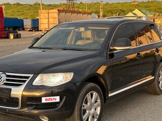 2007 Volkswagen Touareg I Рестайлинг, чёрный, 1190000 рублей, вид 1