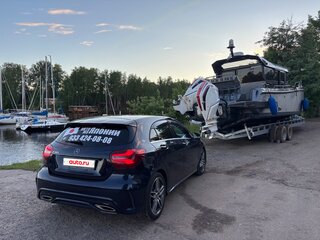 2018 Mercedes-Benz A-Класс 180 III (W176) Рестайлинг, синий, 1550000 рублей, вид 3