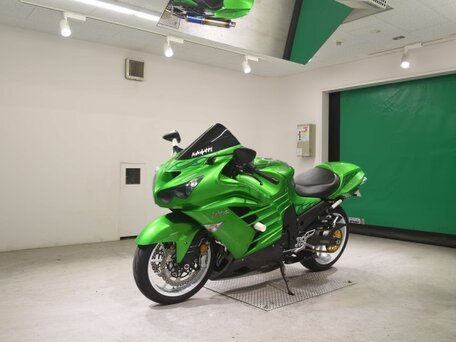 2013 Kawasaki ZX-14R, зелёный, 946000 рублей, вид 4