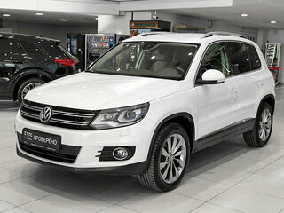 2014 Volkswagen Tiguan I Рестайлинг, белый, 1250000 рублей, вид 1