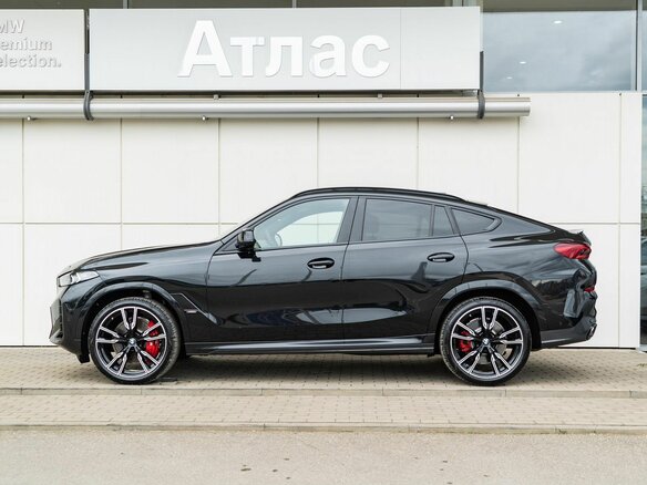 2024 BMW X6 M60i III (G06) Рестайлинг, чёрный - вид 3