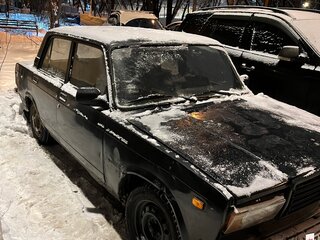 1993 Lada (ВАЗ) 2107, чёрный, 75000 рублей, вид 2