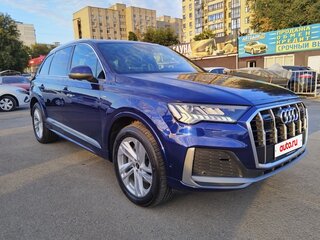 2021 Audi Q7 45 TDI II (4M) Рестайлинг, синий, 7250000 рублей, вид 1