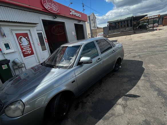2007 Lada (ВАЗ) Priora I, серый, 220000 рублей - вид 6
