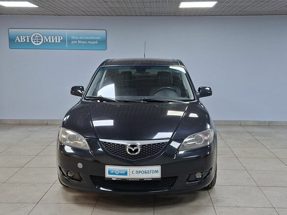 2008 Mazda 3 I (BK) Рестайлинг, чёрный - вид 1