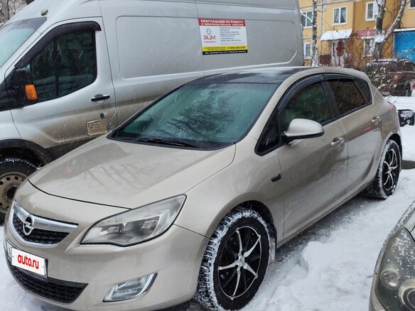 2012 Opel Astra J, золотистый, 870000 рублей - вид 1