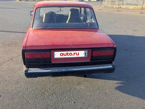 1989 Lada (ВАЗ) 2107, красный, 75000 рублей - вид 2