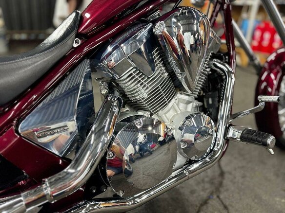 2009 Honda VT 1300CX Fury, пурпурный, 850000 рублей - вид 19