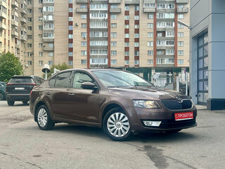 2015 Skoda Octavia III (A7), коричневый, 1149000 рублей, вид 1