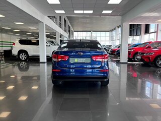 2016 Kia Rio III Рестайлинг, синий, 1115000 рублей, вид 4