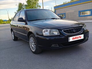 2008 Hyundai Accent ТагАЗ II, чёрный, 200000 рублей, вид 5