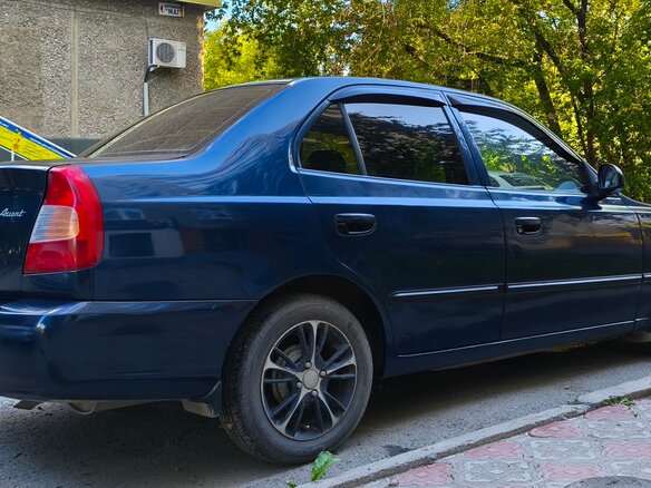 2007 Hyundai Accent ТагАЗ II, синий, 350000 рублей - вид 2