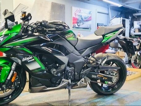 2021 Kawasaki Ninja 1000 SX, зелёный, 1750000 рублей, вид 3