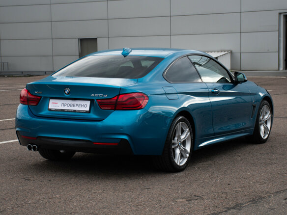 2018 BMW 4 серии 420d xDrive F32/F33/F36 Рестайлинг, синий - вид 5