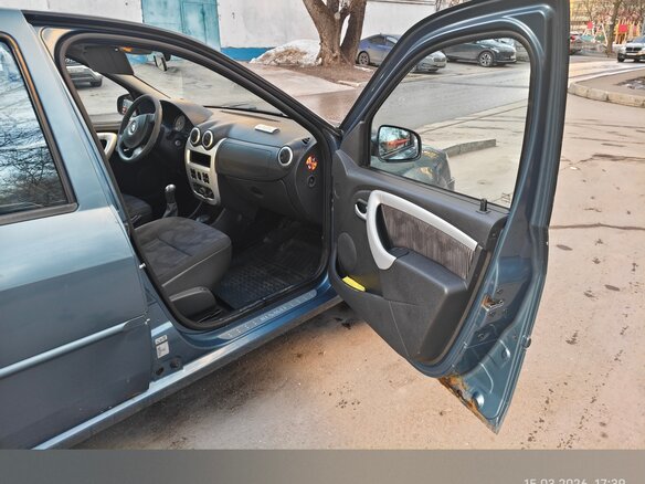 2011 Renault Logan I Рестайлинг, синий, 450000 рублей - вид 9