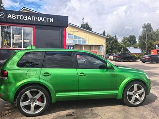 2006 Volkswagen Touareg I, зелёный, 1277777 рублей, вид 5