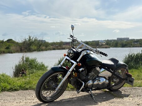 1996 Yamaha XVS400 Drag Star, зелёный, 400000 рублей, вид 2