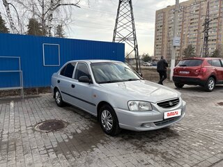 2008 Hyundai Accent ТагАЗ II, серебристый, 400000 рублей, вид 5