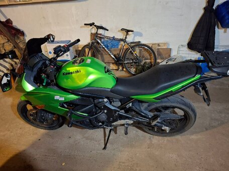 2013 Kawasaki ER-4F (Ninja 400R), зелёный, 400000 рублей, вид 4