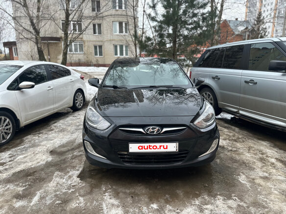2011 Hyundai Solaris I, чёрный