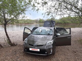 2013 Toyota Prius III Рестайлинг (XW30), коричневый, 1150000 рублей, вид 5