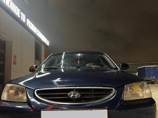 2007 Hyundai Accent ТагАЗ II, синий, 200000 рублей, вид 2