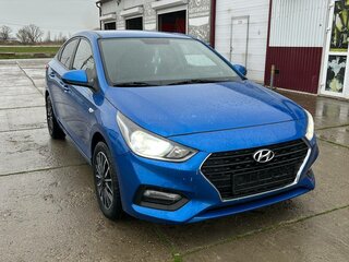 2017 Hyundai Solaris II, синий, 1450000 рублей, вид 3