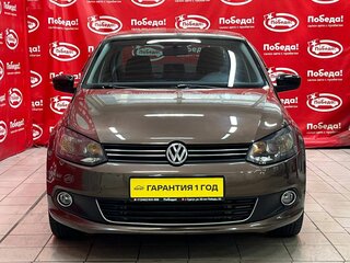 2014 Volkswagen Polo V, коричневый, 949000 рублей, вид 2