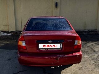 2004 Hyundai Accent ТагАЗ II, красный, 280000 рублей, вид 2
