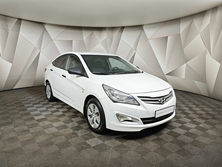 2015 Hyundai Solaris I Рестайлинг, белый, 899000 рублей, вид 3