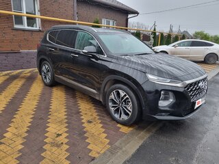 2019 Hyundai Santa Fe IV, чёрный, 3100000 рублей, вид 3