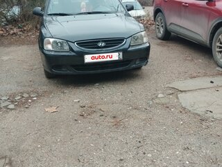 2007 Hyundai Accent ТагАЗ II, чёрный, 550000 рублей, вид 3