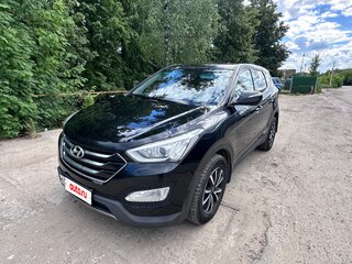 2013 Hyundai Santa Fe III, чёрный, 1380000 рублей, вид 3