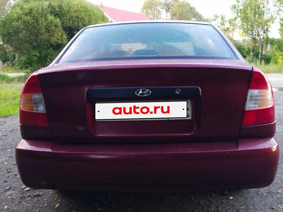 2004 Hyundai Accent ТагАЗ II, красный, 230000 рублей - вид 4