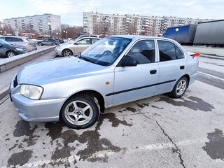 2004 Hyundai Accent ТагАЗ II, серебристый, 430000 рублей, вид 1