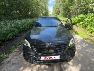 2019 Mercedes-Benz S-Класс 350 d Long VI (W222, C217) Рестайлинг, чёрный, 4500000 рублей, вид 3