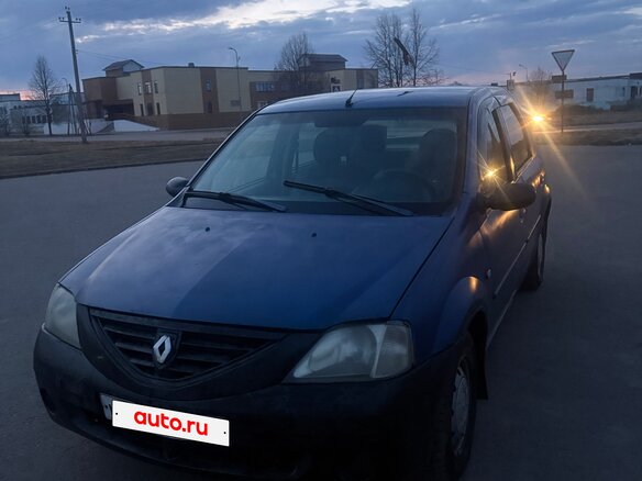 2007 Renault Logan I, синий, 299999 рублей