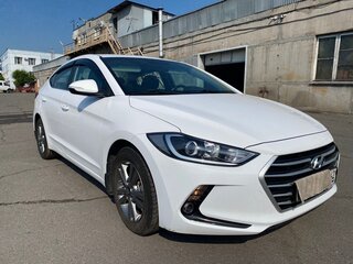 2018 Hyundai Elantra VI (AD), белый, 1380000 рублей, вид 2