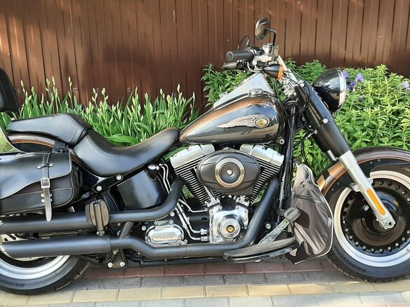 2013 Harley-Davidson Fat Boy, коричневый, 1450000 рублей - вид 9