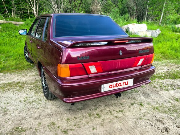 2005 Lada (ВАЗ) 2115, красный, 390000 рублей - вид 6