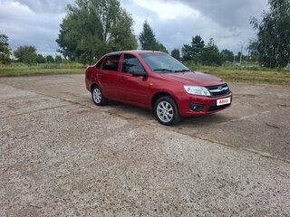 2013 Lada (ВАЗ) Granta I, серебристый, 470000 рублей, вид 2