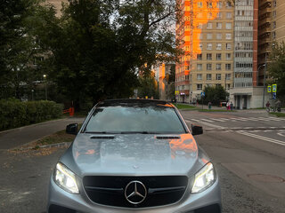 2015 Mercedes-Benz GLE Coupe 450 AMG I (C292), серебристый, 4000000 рублей, вид 2