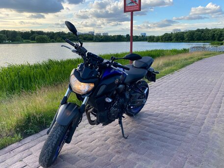 2021 Yamaha MT-07 (FZ-07), синий, 780000 рублей, вид 5