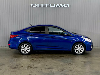 2013 Hyundai Solaris I, синий, 837000 рублей, вид 4